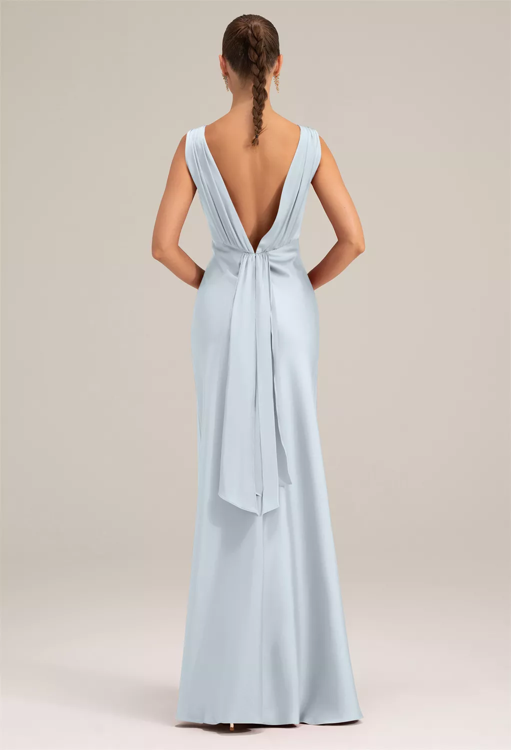 AW Keira Baby Blue  Long Bridesmaid Dresses